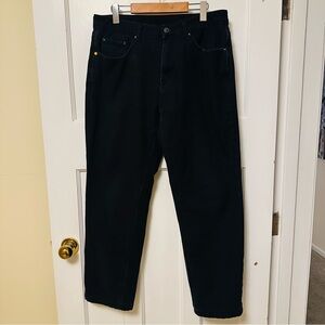 ⭐️CAT 34/30 Black Fleece Lined Relaxed Fit Jeans for Men